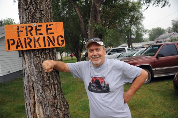For two generations, the Smith family has provided free parking to fair-goers at their yard just west of the fairgrounds. Mark Smith (pictured) says his dad started the tradition because he sympathized with hard-working families who had to spend money even before they reached the gates.